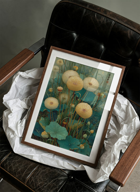 Dandelions Dance In Jade Waters