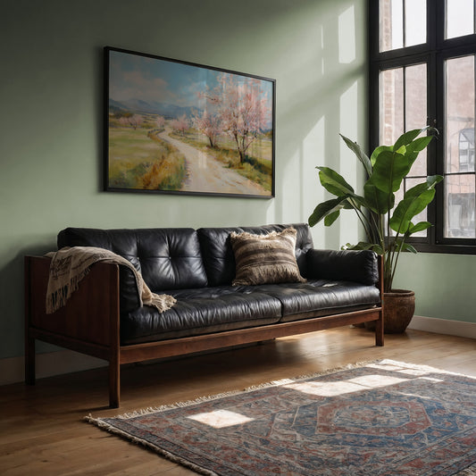 Cherry Blossoms Line Mountain Road