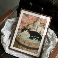 Sake Bath Under Cherry Blossoms