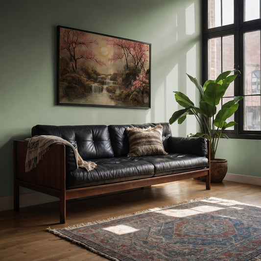 Cherry Blossoms Guard Ancient Waters