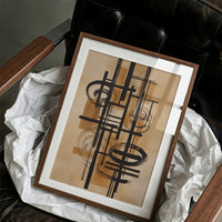 Lines Dance Through Golden Light