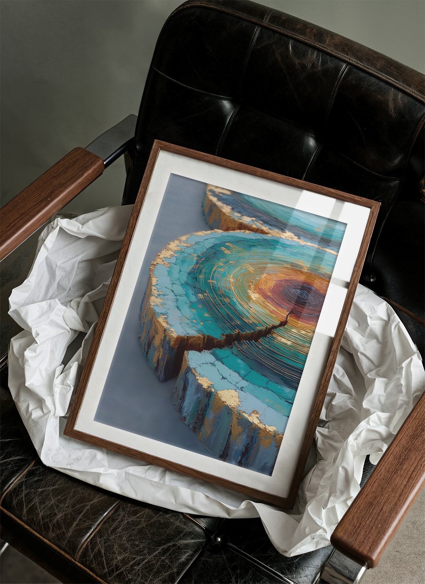 Turquoise Canyons Meet Golden Core