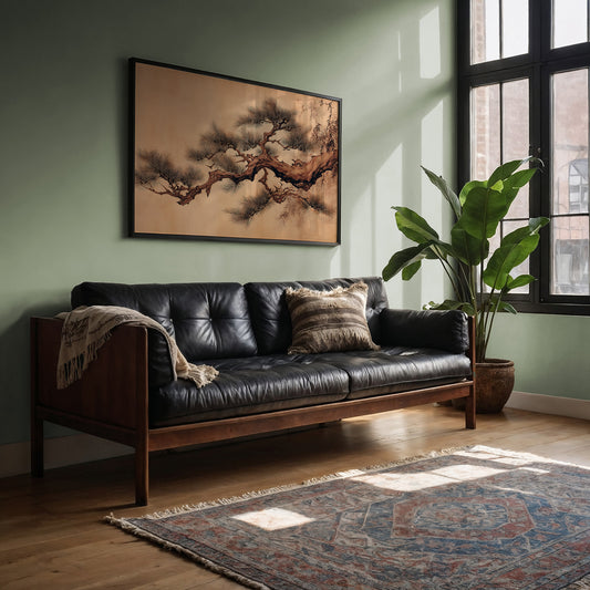 Ancient Pine Bends With Morning Light