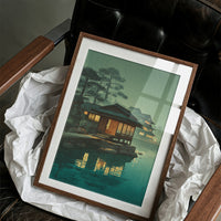 Lanterns Float On Emerald Waters