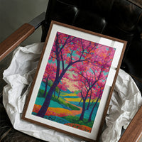 Cherry Blossoms Paint The Winding Path