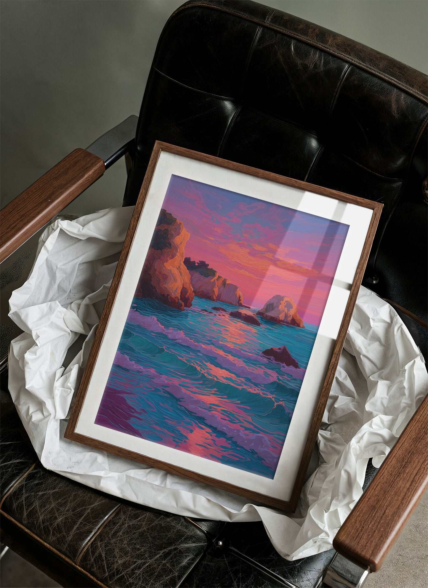 Coastal Cliffs Dance With Dusk