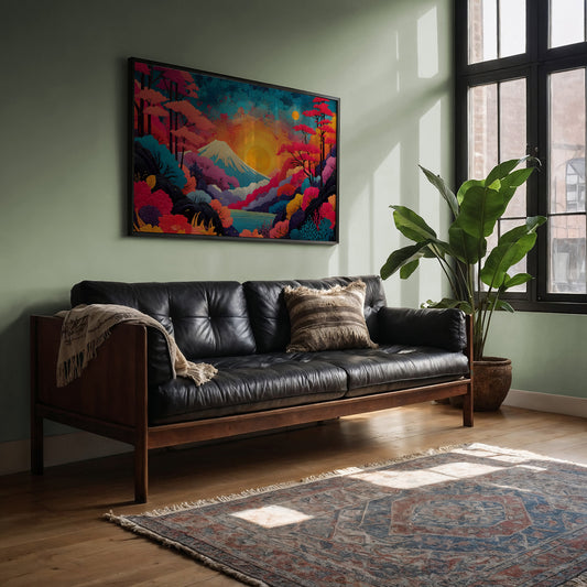 Sacred Mountain Blooms At Dawn