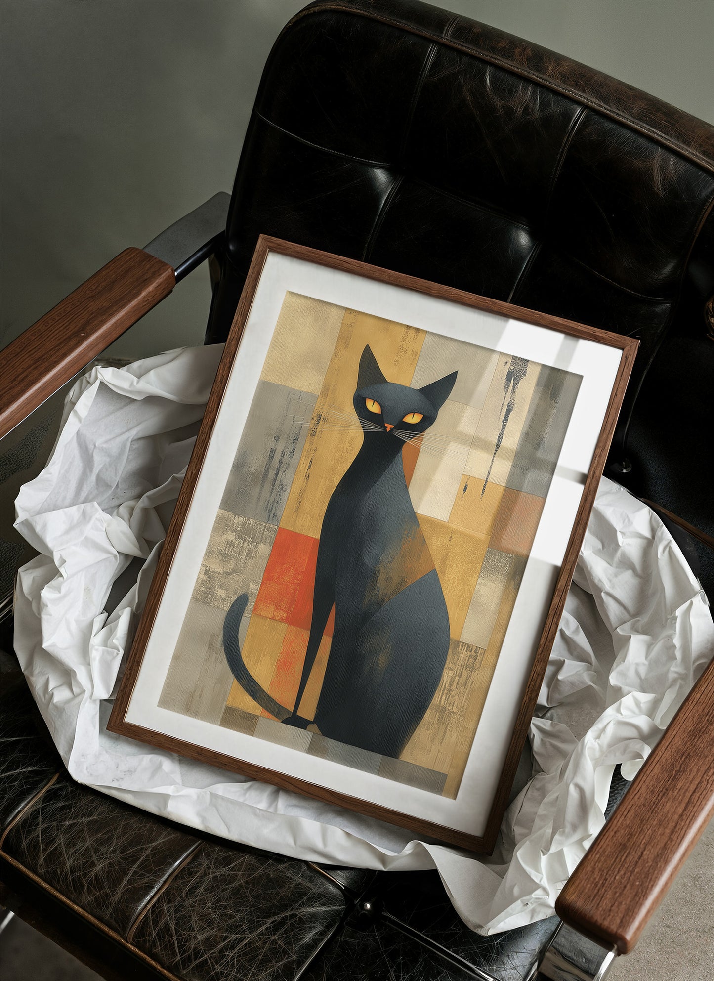 Midnight Cat Guards The Bar