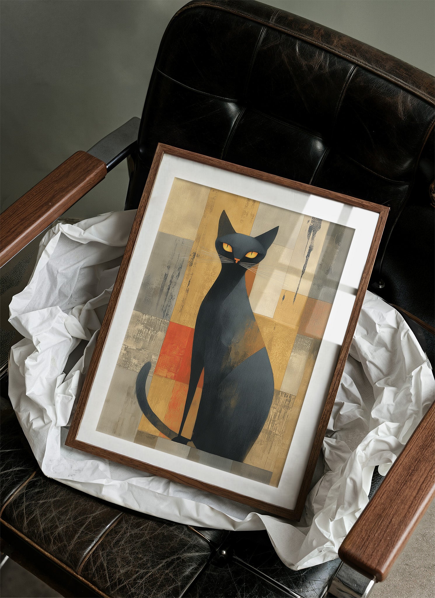 Midnight Cat Guards The Bar