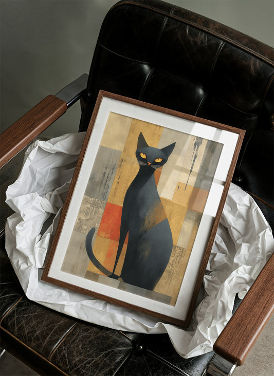 Midnight Cat Guards The Bar