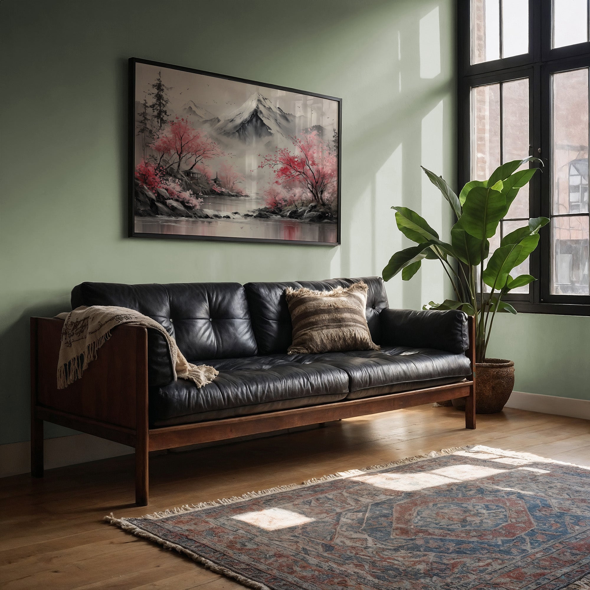 Cherry Blossoms Guard Mountain Temples