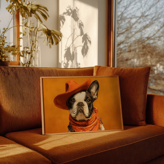 Sunset Pup Rides The Range
