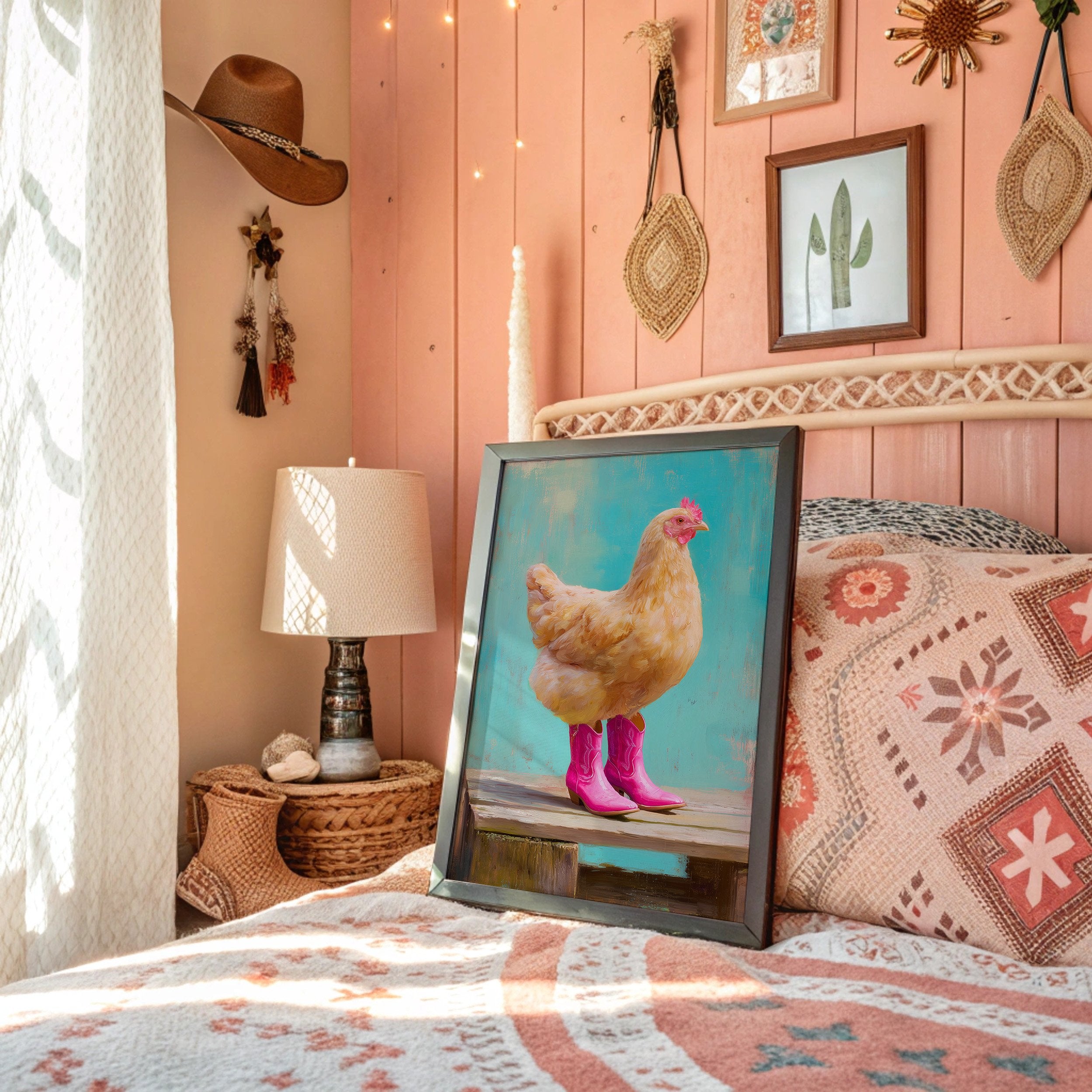 Farmyard Fashionista Struts Pink Boots