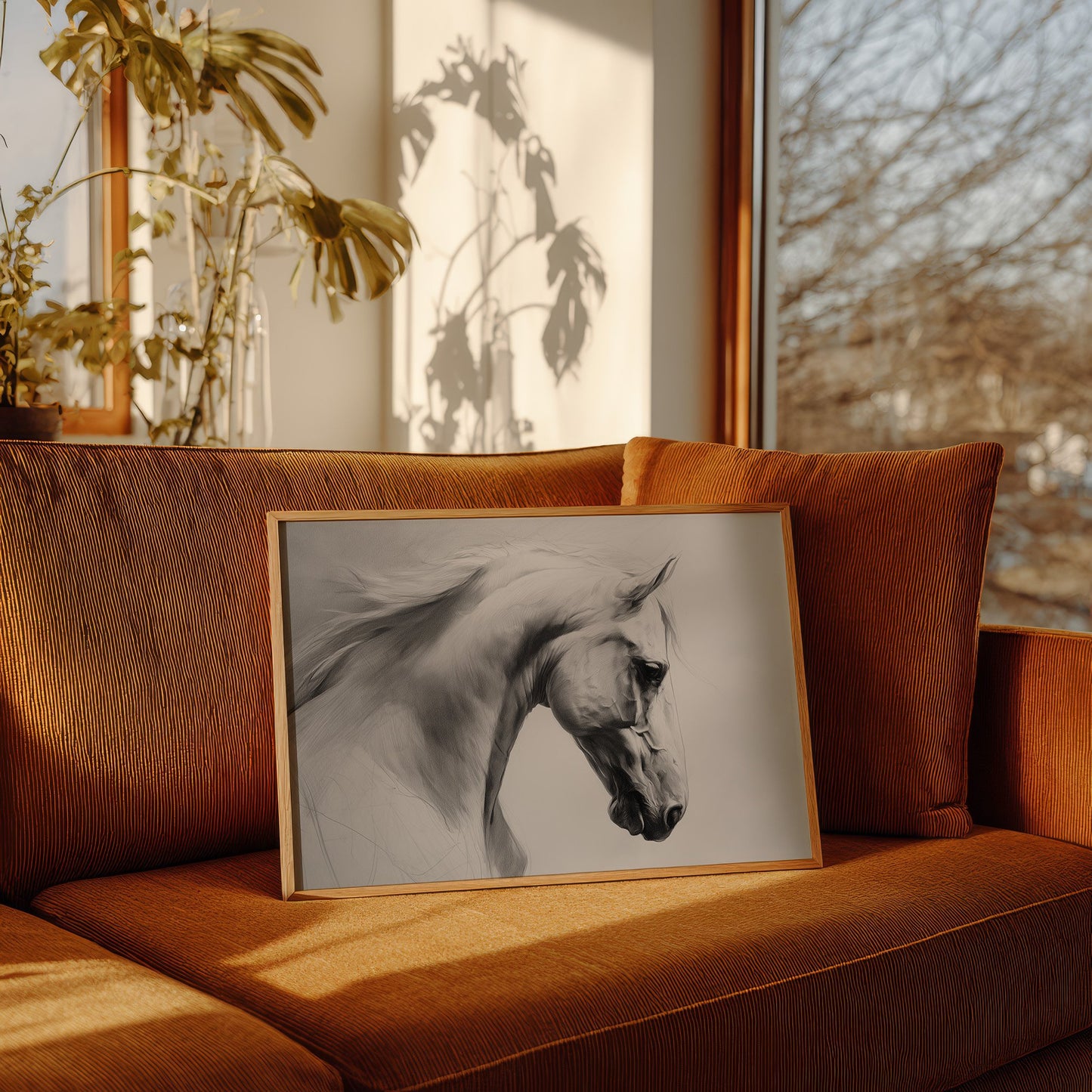 Silent Strength In Charcoal Tones