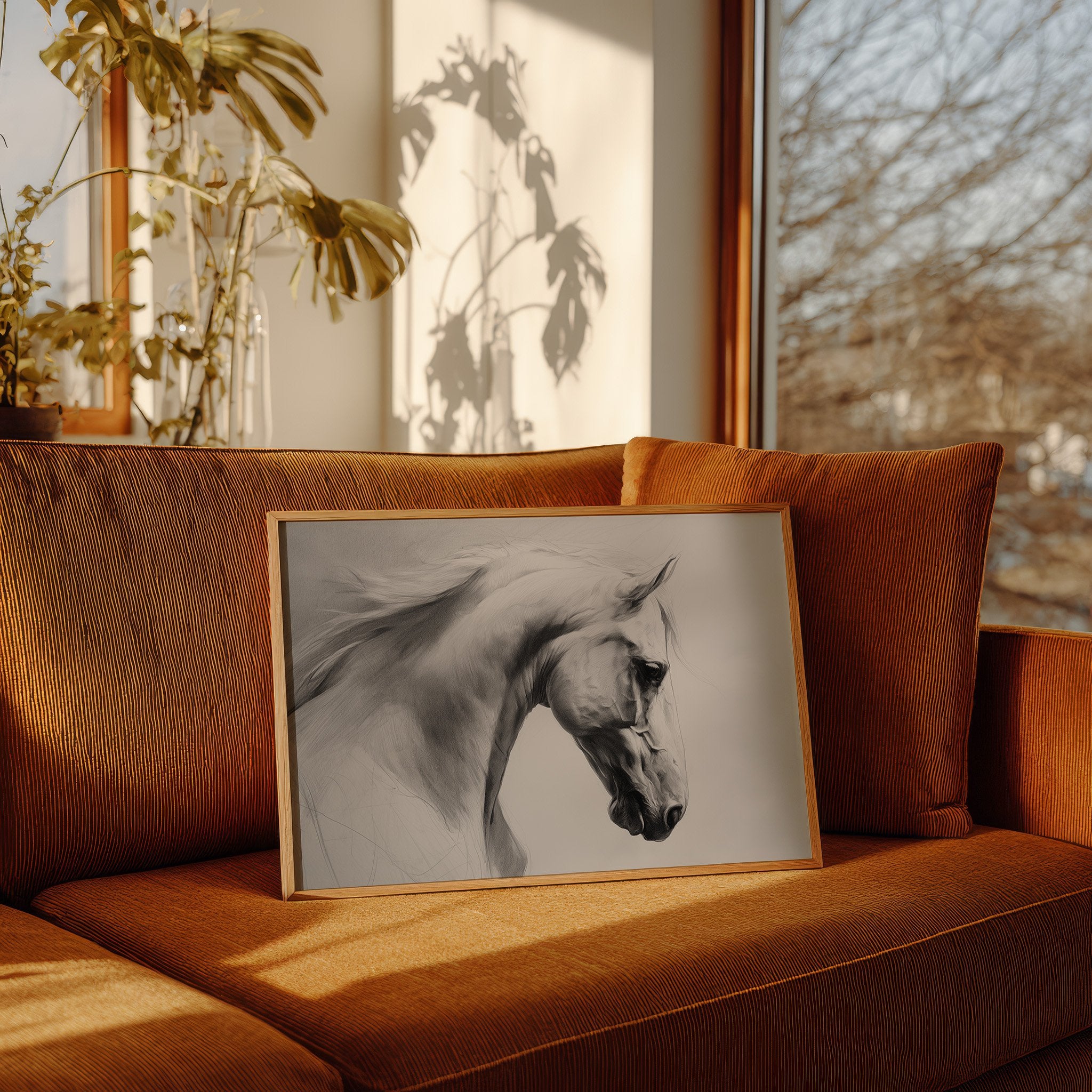 Silent Strength In Charcoal Tones