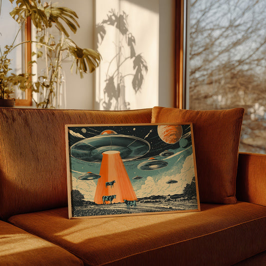 Cosmic Cows Under Orange Beams