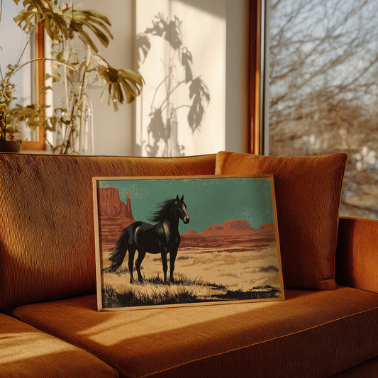 Midnight Stallion Claims Desert Throne