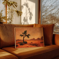 Lone Sentinel Under Amber Sky