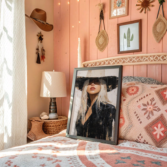Mysterious Blonde In Wide Brim