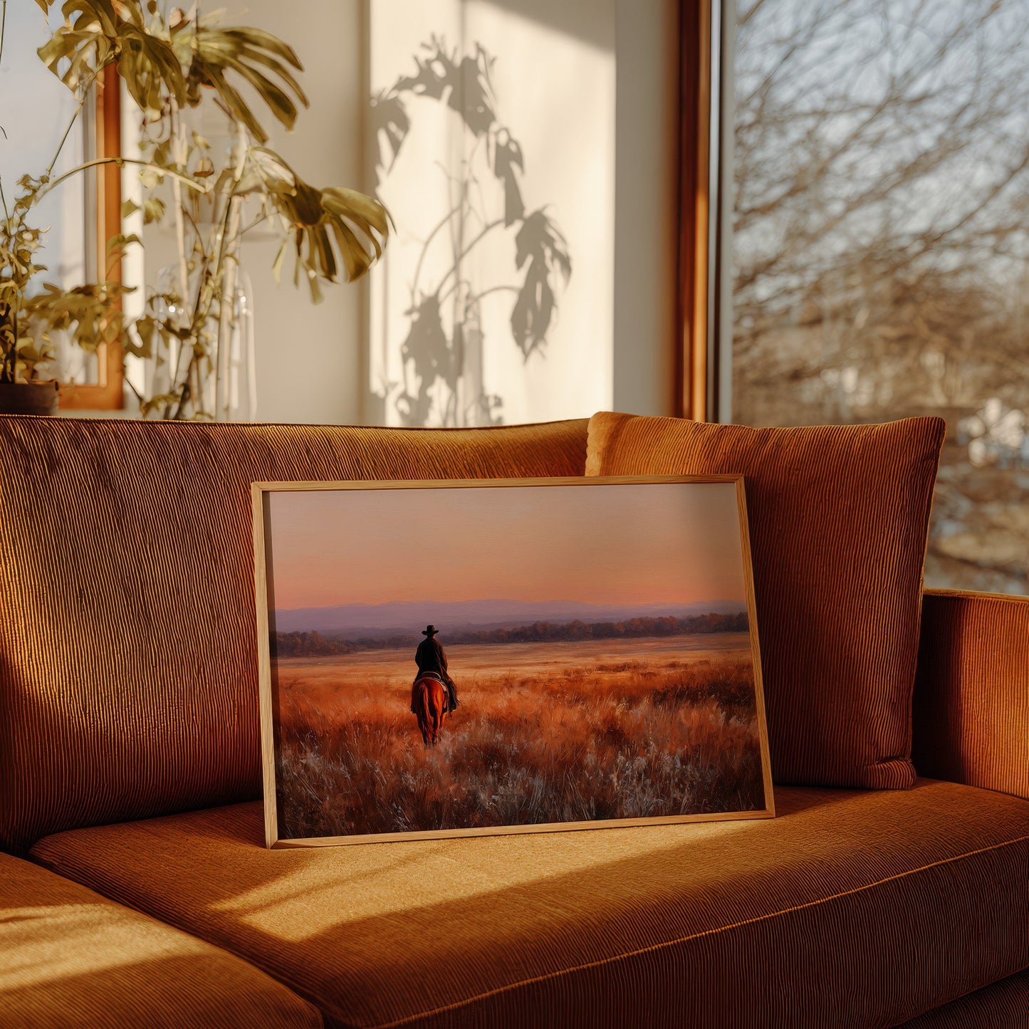 Lone Rider Meets Copper Prairie