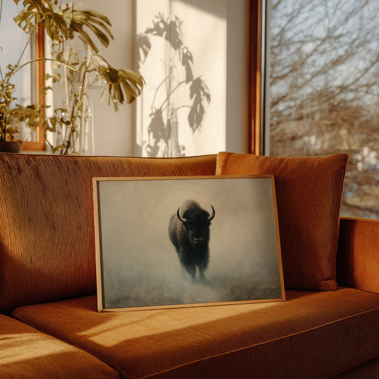 Ancient Power Through Morning Fog