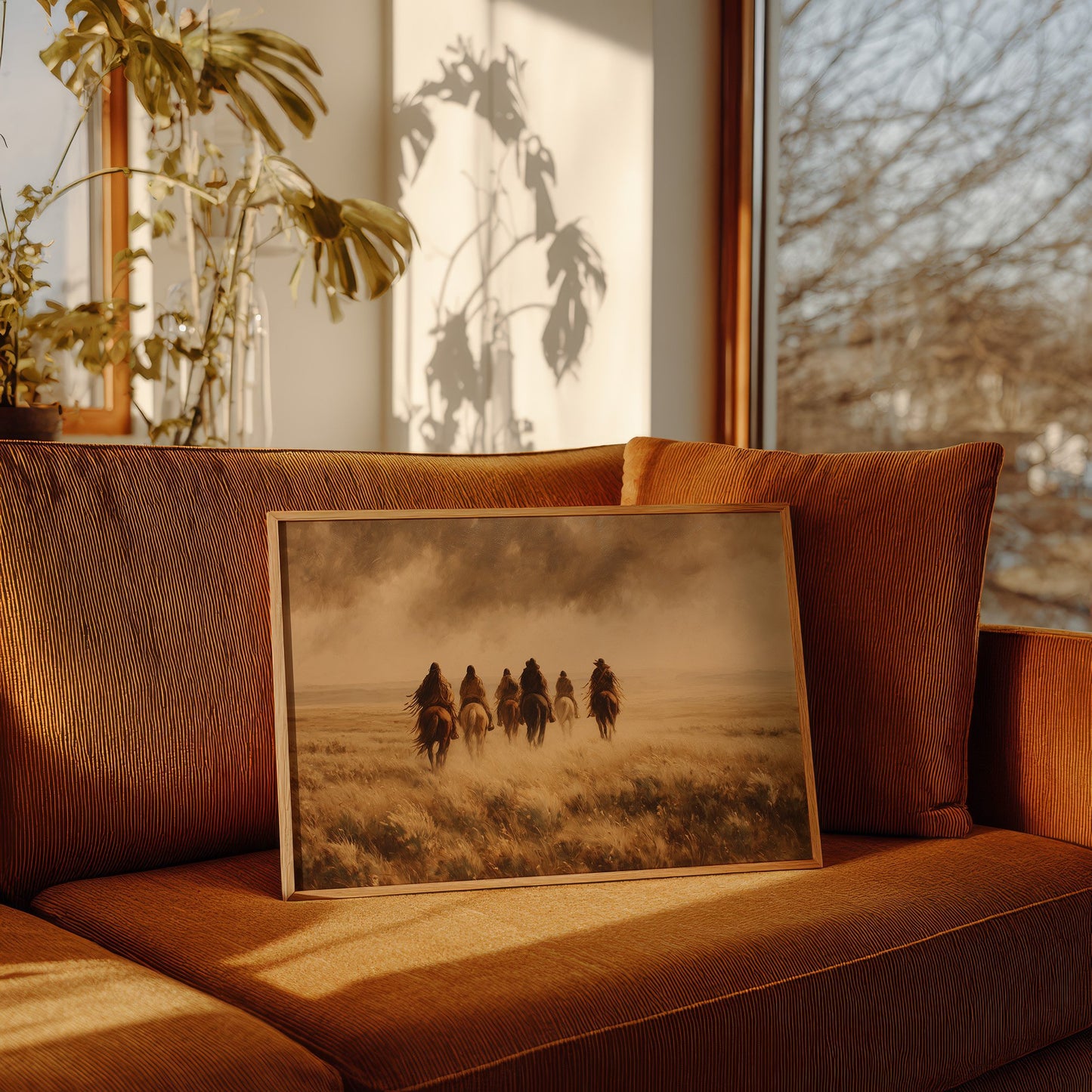 Riders Beneath Amber Skies