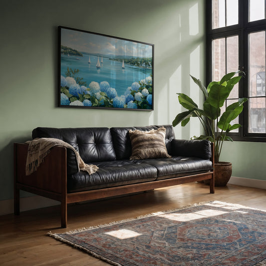 Hydrangeas Dance Along Harbor Shores