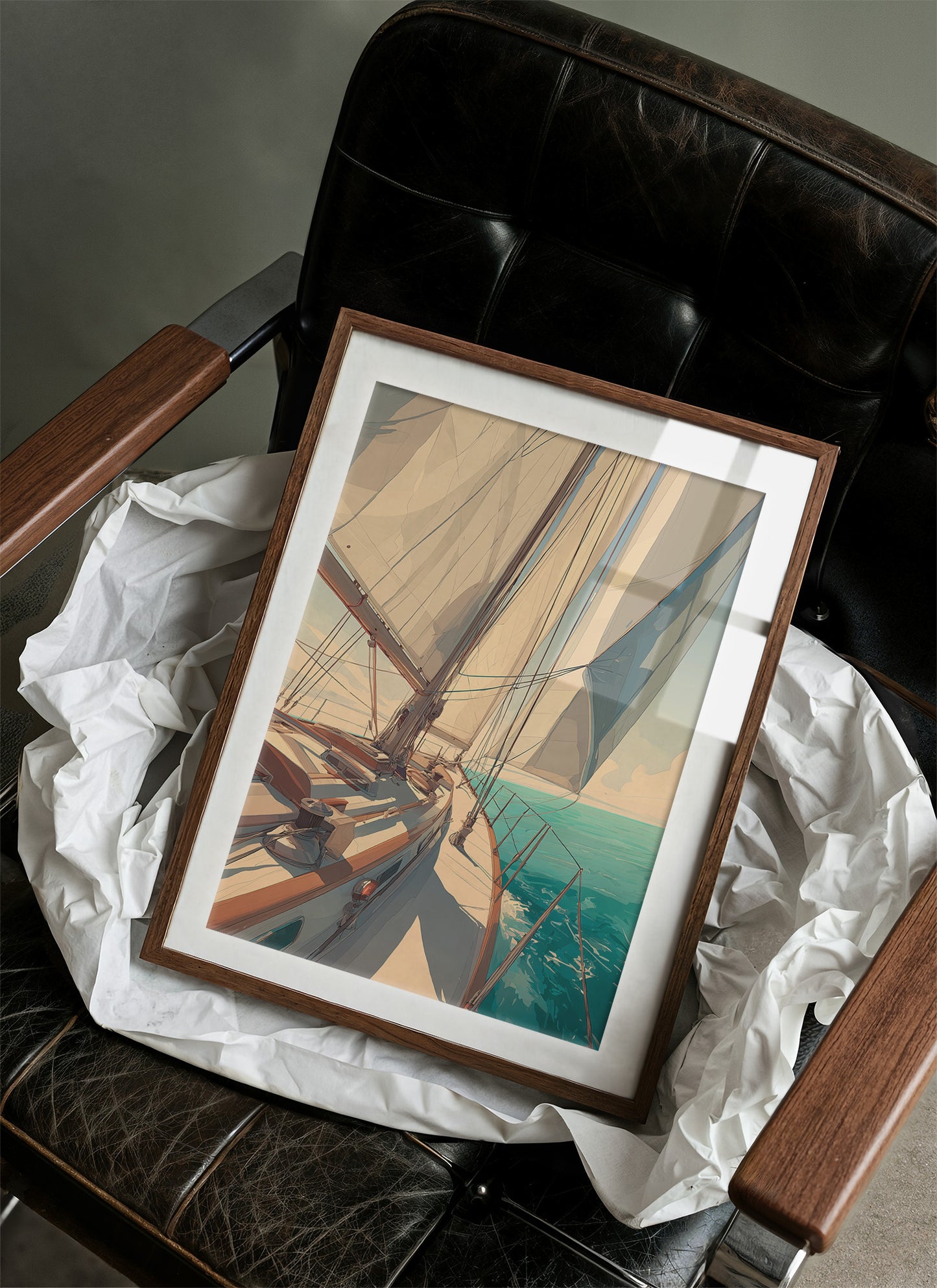 Sailboat Dreams In Afternoon Sun