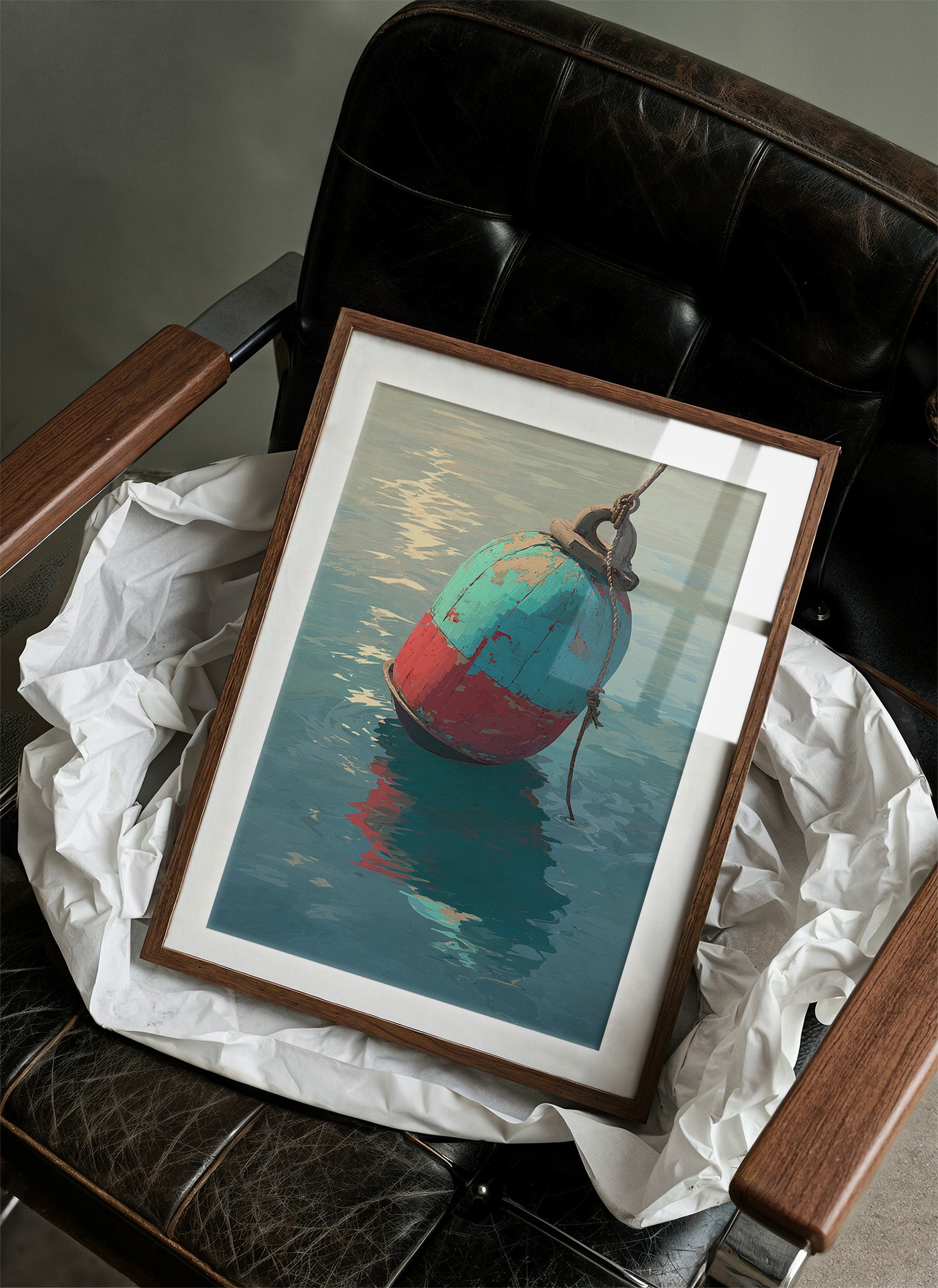 Coastal Buoy Dances With Tide