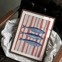 Coastal Blues Meet Striped Shores