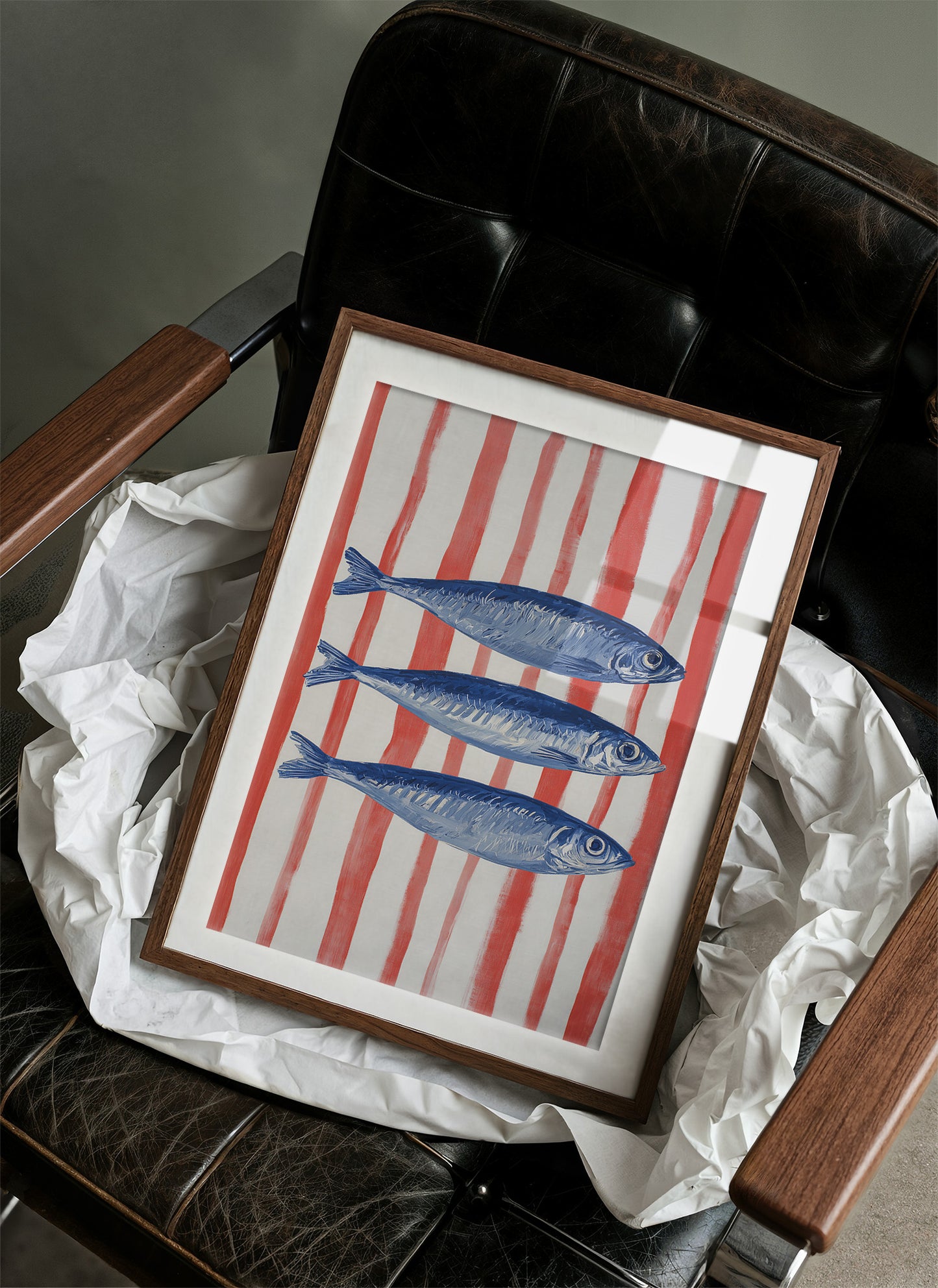 Coastal Blues Meet Striped Shores