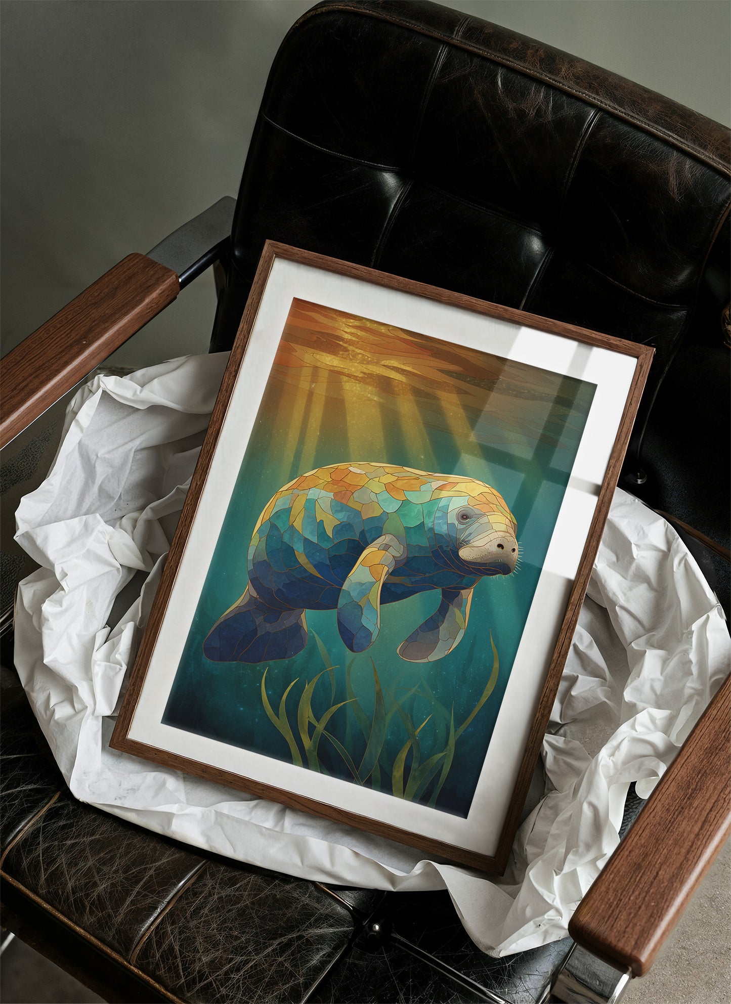 Gentle Giant In Sunlit Waters