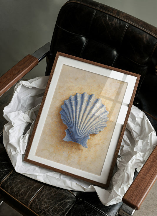 Coastal Memory In Blue Relief