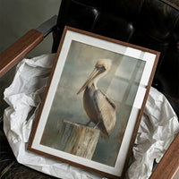 Coastal Watcher On Weathered Perch