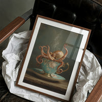 Tentacles Curl Through Teacup Surrealism