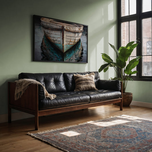 Weathered Hull Rests In Stillness