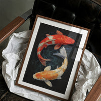 Koi Circle In Midnight Waters