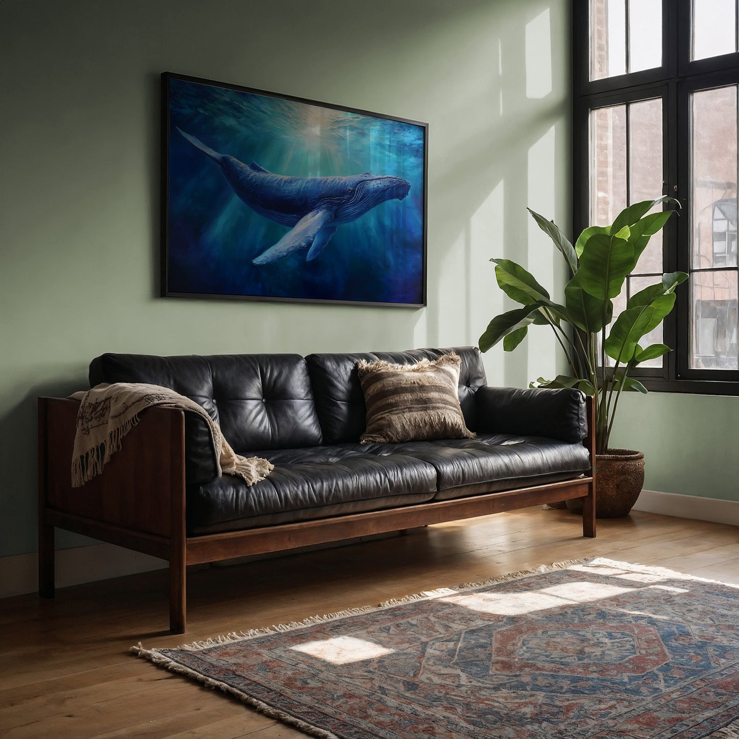 Ocean Giant In Azure Depths