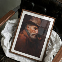 Wisdom Smokes From Wooden Frame