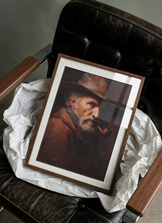 Wisdom Smokes From Wooden Frame