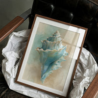 Ocean Memory In Wooden Frame