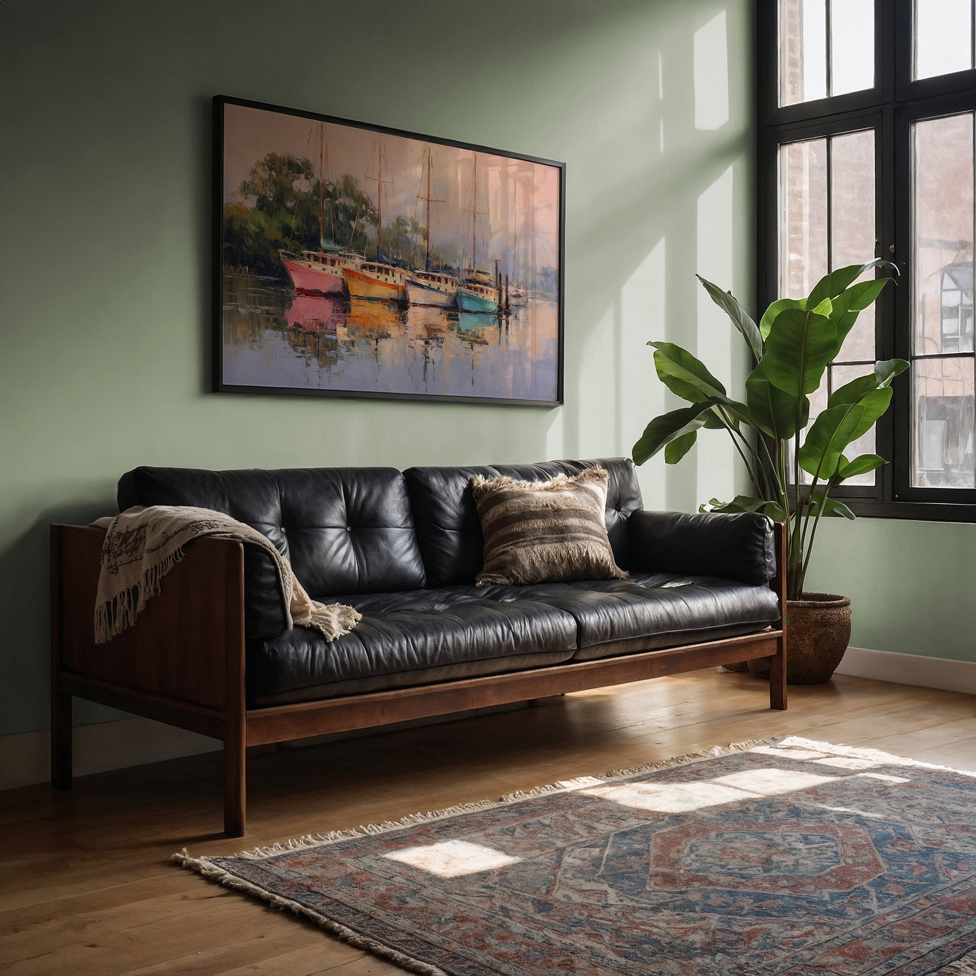 Harbor Dreams At Sunset Blush