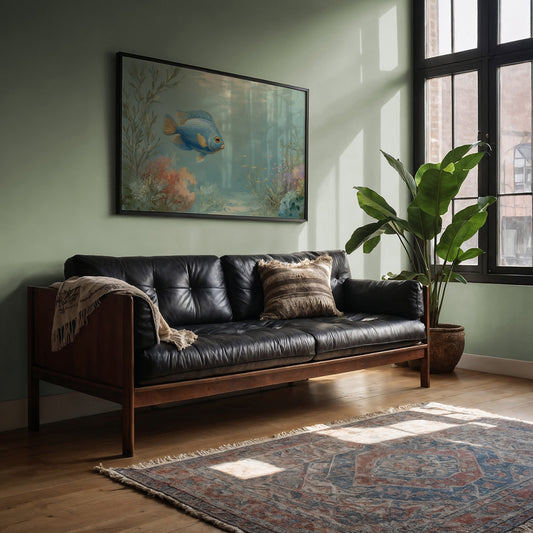 Blue Dancer In Coral Symphony