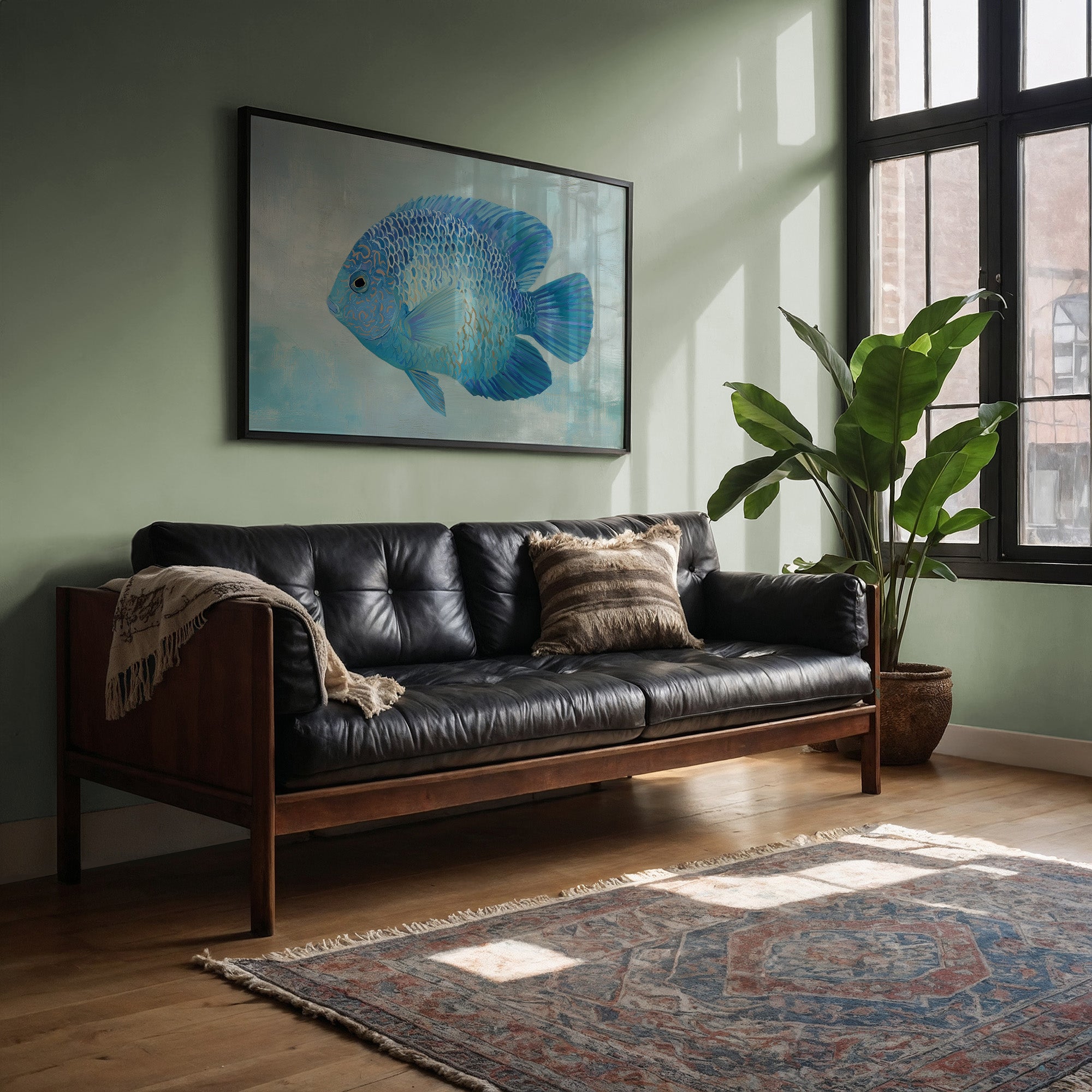 Azure Drift In Tranquil Waters