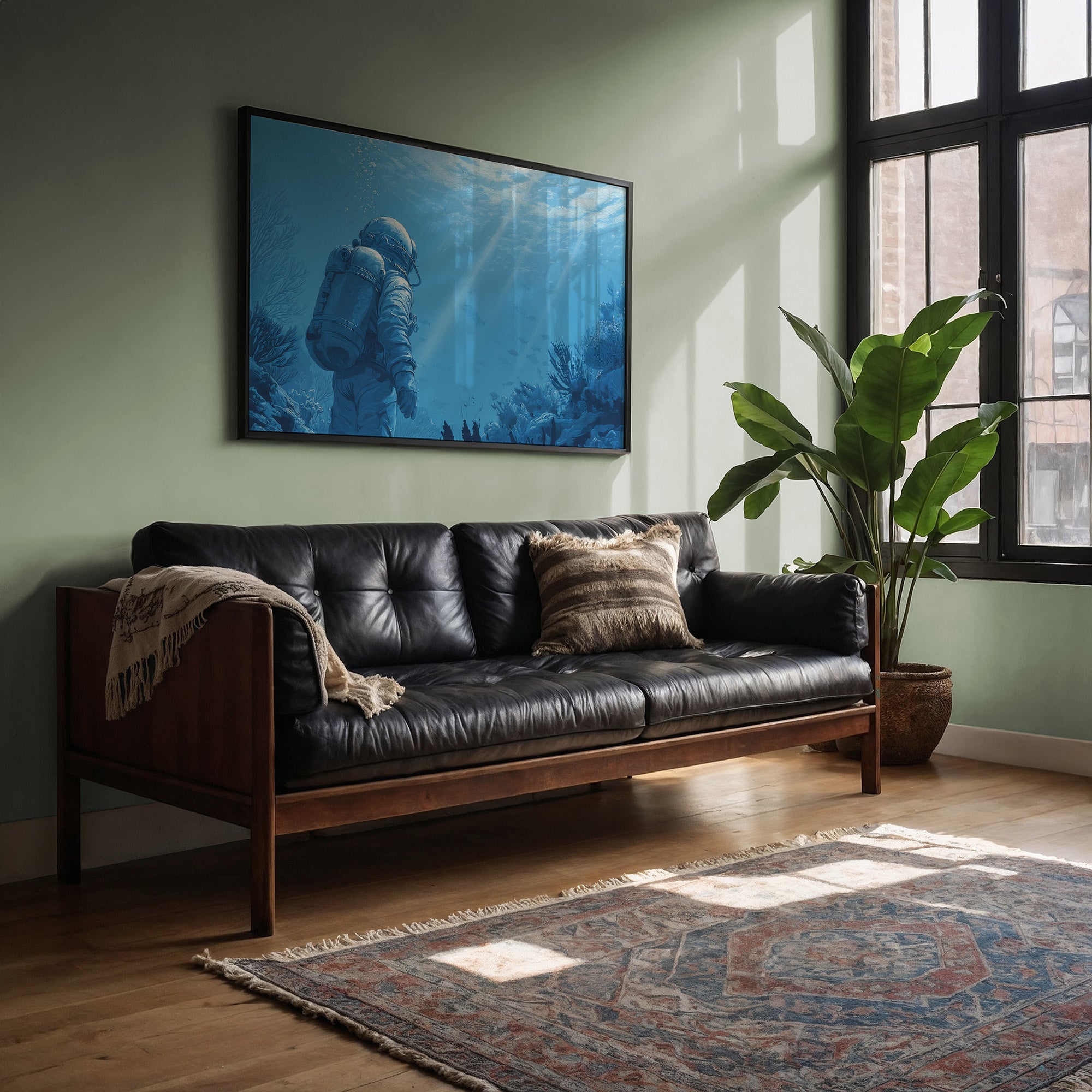 Ocean Explorer In Azure Depths