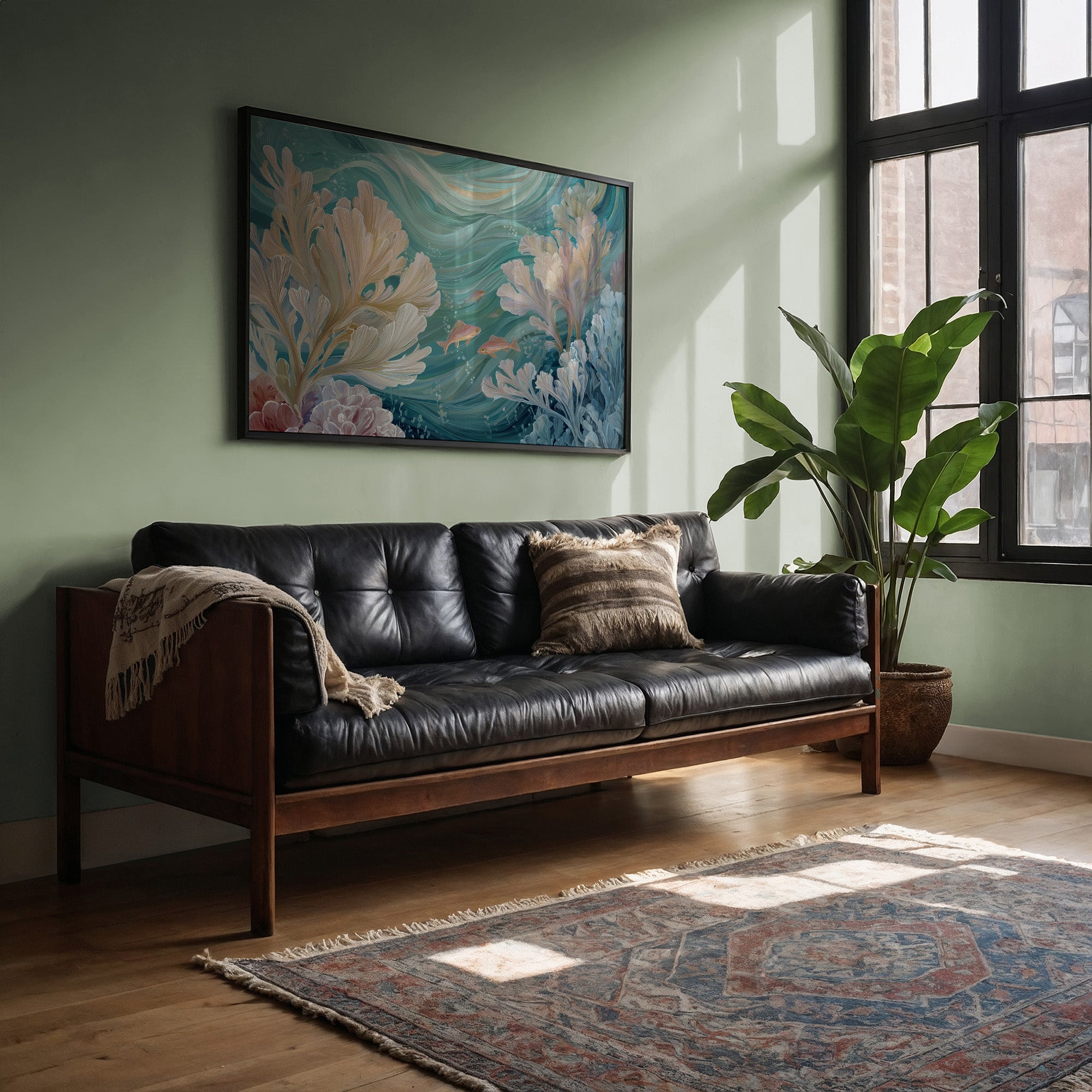 Coral Symphony In Turquoise Depths