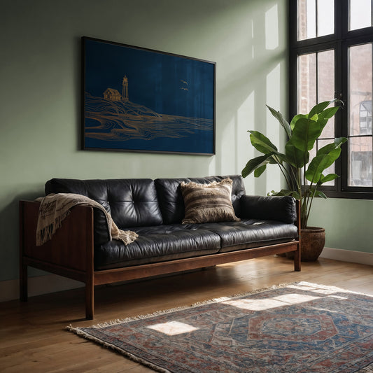 Coastal Beacon Awaits The Dawn