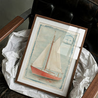 Coral Sails Await Morning Tide