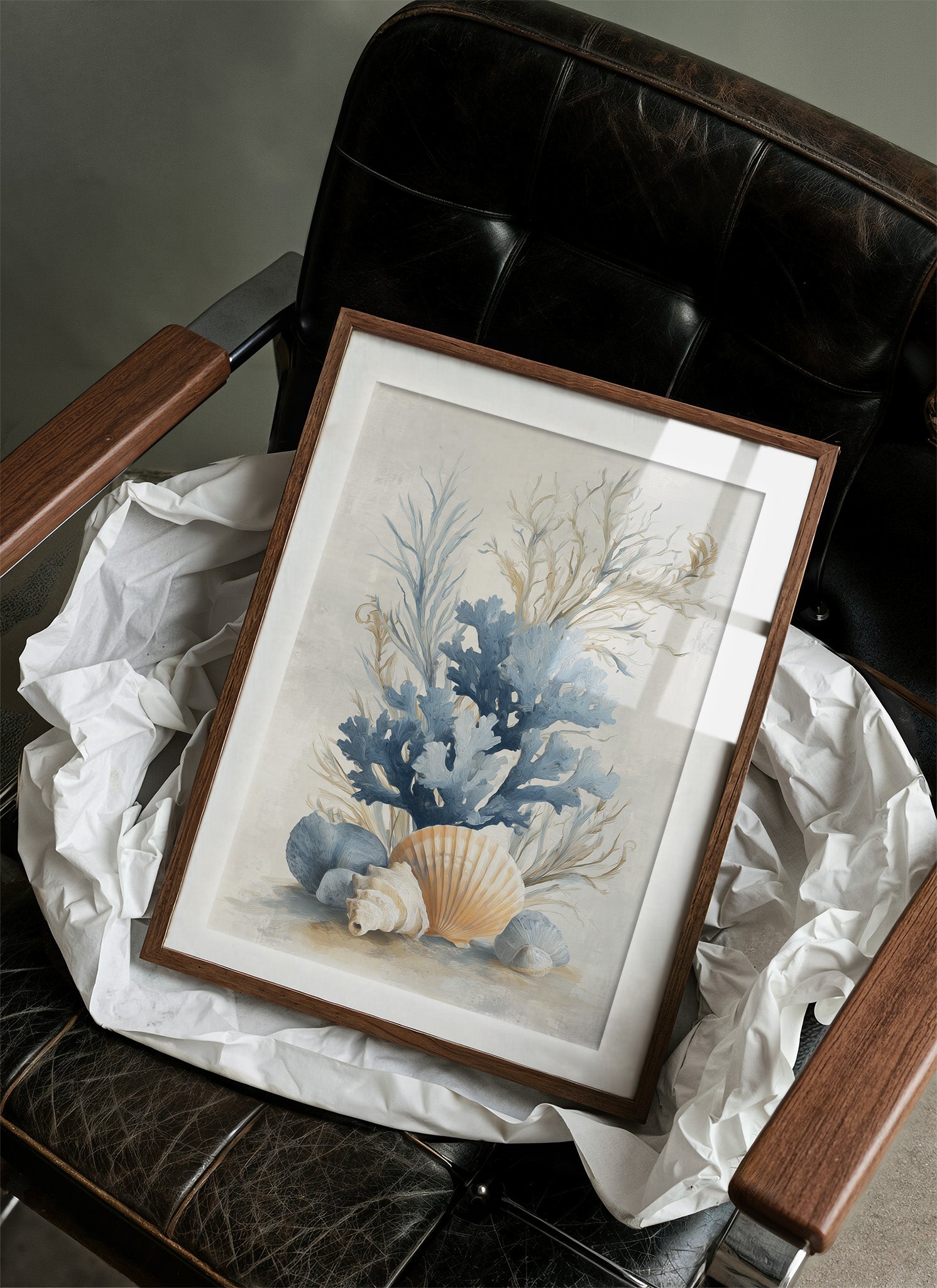 Coastal Memories In Muted Blue