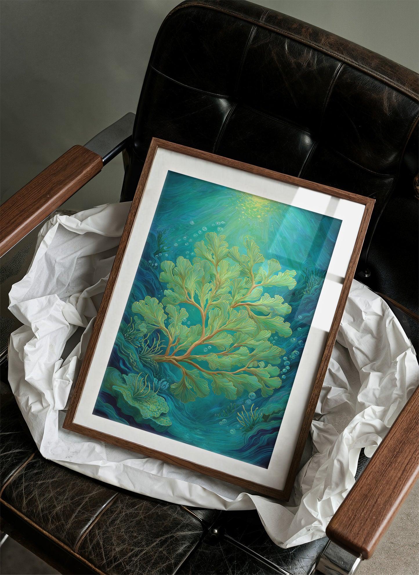 Seafoam Dances In Sunlit Depths